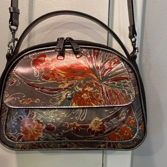 Patricia Nash Multicolor Floral Leather Shoulder Bag - Picture 10 of 10